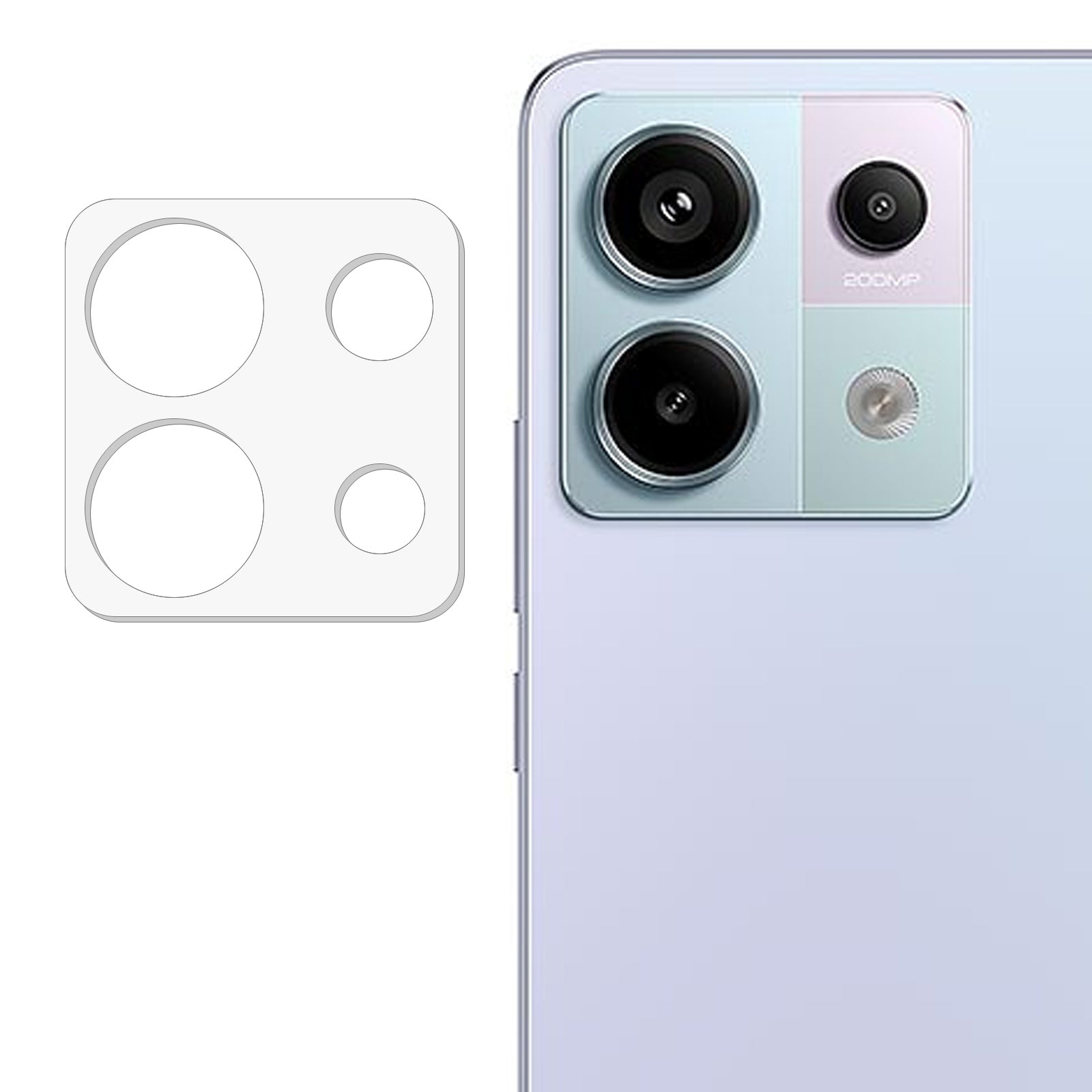 For Xiaomi Redmi Note 13 Pro 5G / Poco X6 5G Camera Lens Protector Corning Gorilla Glass 3D Arc Edges Rear Lens Film For Xiaomi Redmi Note 13 Pro 5G / Poco X6 5G Camera Lens Protector Corning Gorilla Glass 3D Arc Edges Rear Lens Film